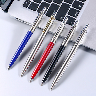 Ballpoint Pen Factory Sale Luxury High Quality  Pen Custom Logo Business  Jotter Stainless Steel Ball Pen