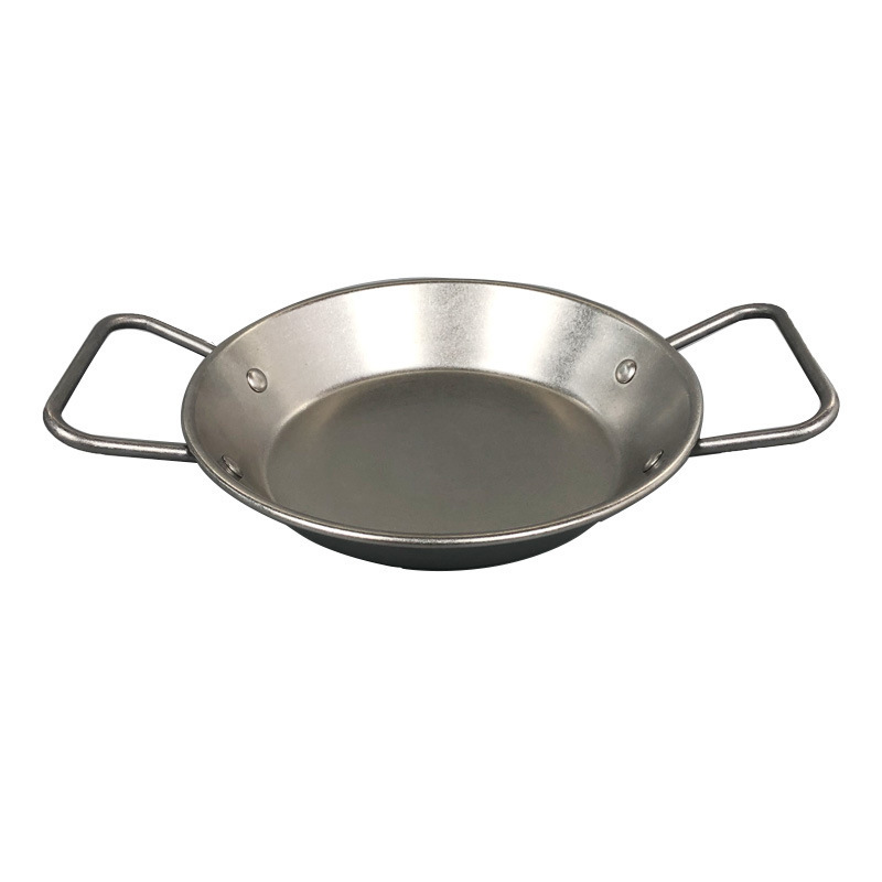 Factory wholesale Korea Style Seafood Frying Pan Cooking Kitchen Cookware Induction Frying Pan Stainless Steel Paella Pans