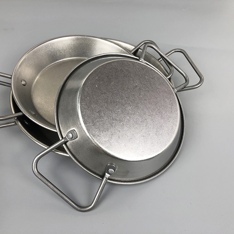 Factory wholesale Korea Style Seafood Frying Pan Cooking Kitchen Cookware Induction Frying Pan Stainless Steel Paella Pans