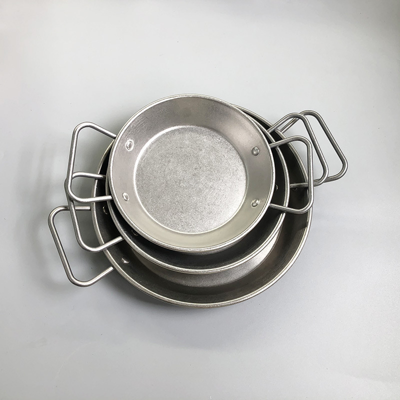 Factory wholesale Korea Style Seafood Frying Pan Cooking Kitchen Cookware Induction Frying Pan Stainless Steel Paella Pans