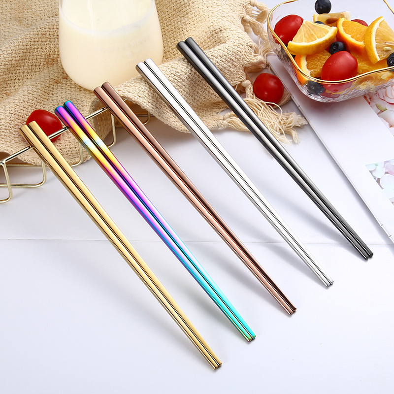 Metal 18/8 Stainless Steel Titanium Chopsticks for Korean Japanese  Korean Custom Chopsticks for Sushi Wedding Gift Souvenirs