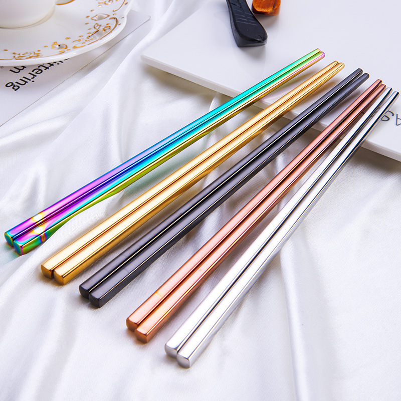 Metal 18/8 Stainless Steel Titanium Chopsticks for Korean Japanese  Korean Custom Chopsticks for Sushi Wedding Gift Souvenirs