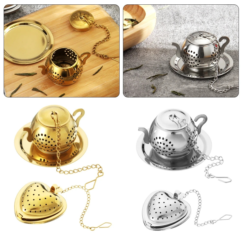 3D Steeper Tea Ball Tea Infuser Teapot Tea Strainer Stainless Steel