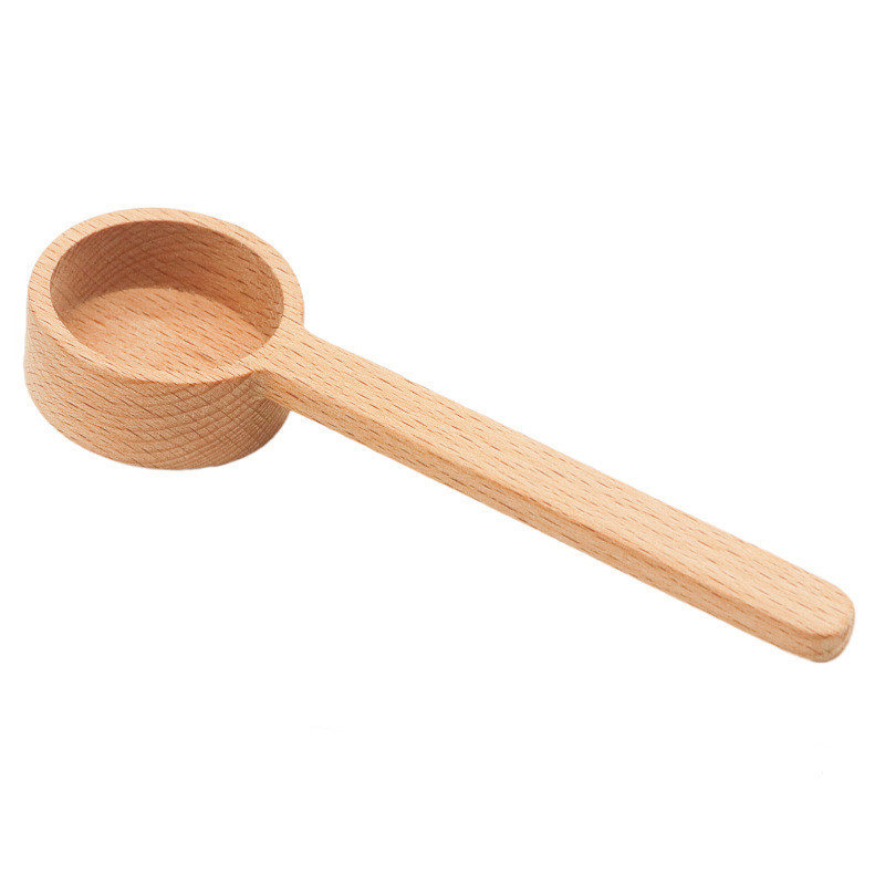 Coffee Scoops for Canister Wooden Tablespoon for Ground Coffee or Protein Handmade Measuring Spoons Made of Beech