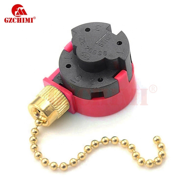 Zing Ear Speed 4 Wire Pull Chain Control 360 Degrees Rotation Switch For Home Ceiling Fan Lamp Wall Light ZE-268S63