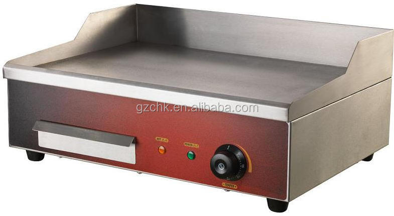 Counter top commercial stainless steel flat griddle for kitchen