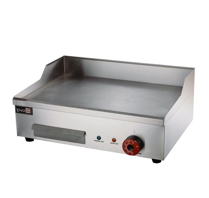 Counter top commercial stainless steel flat griddle for kitchen