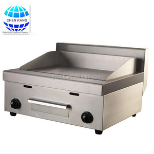 Comercial stainless steel flat gas griddle for restaurant equipment