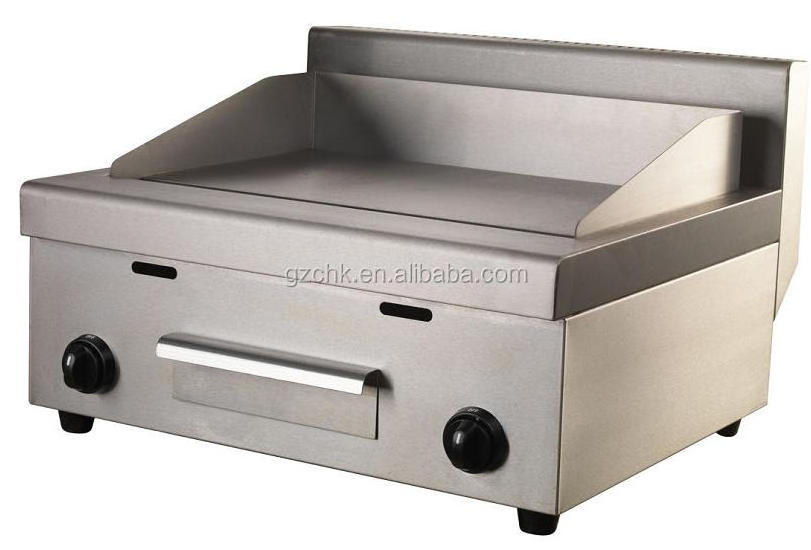 Comercial stainless steel flat gas griddle for restaurant equipment