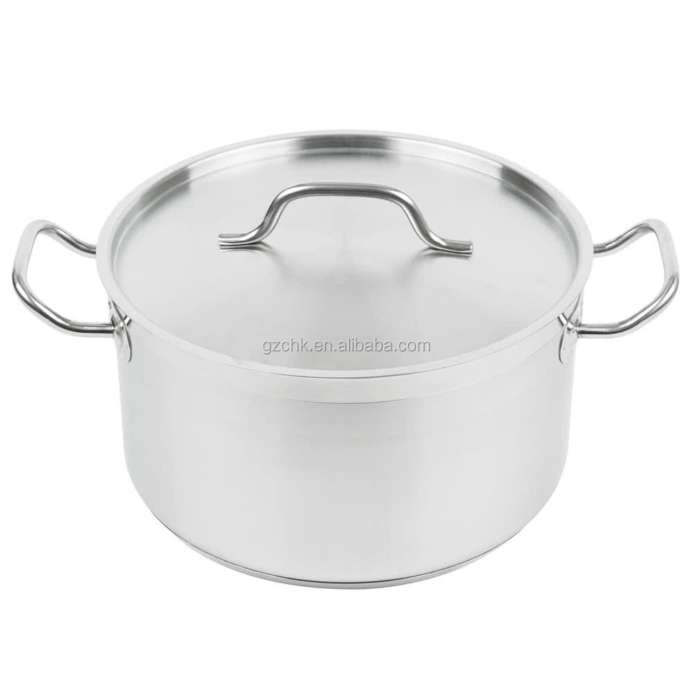 Tall body stainless steel compound bottom sauce pot/thick hot pot /stock pot