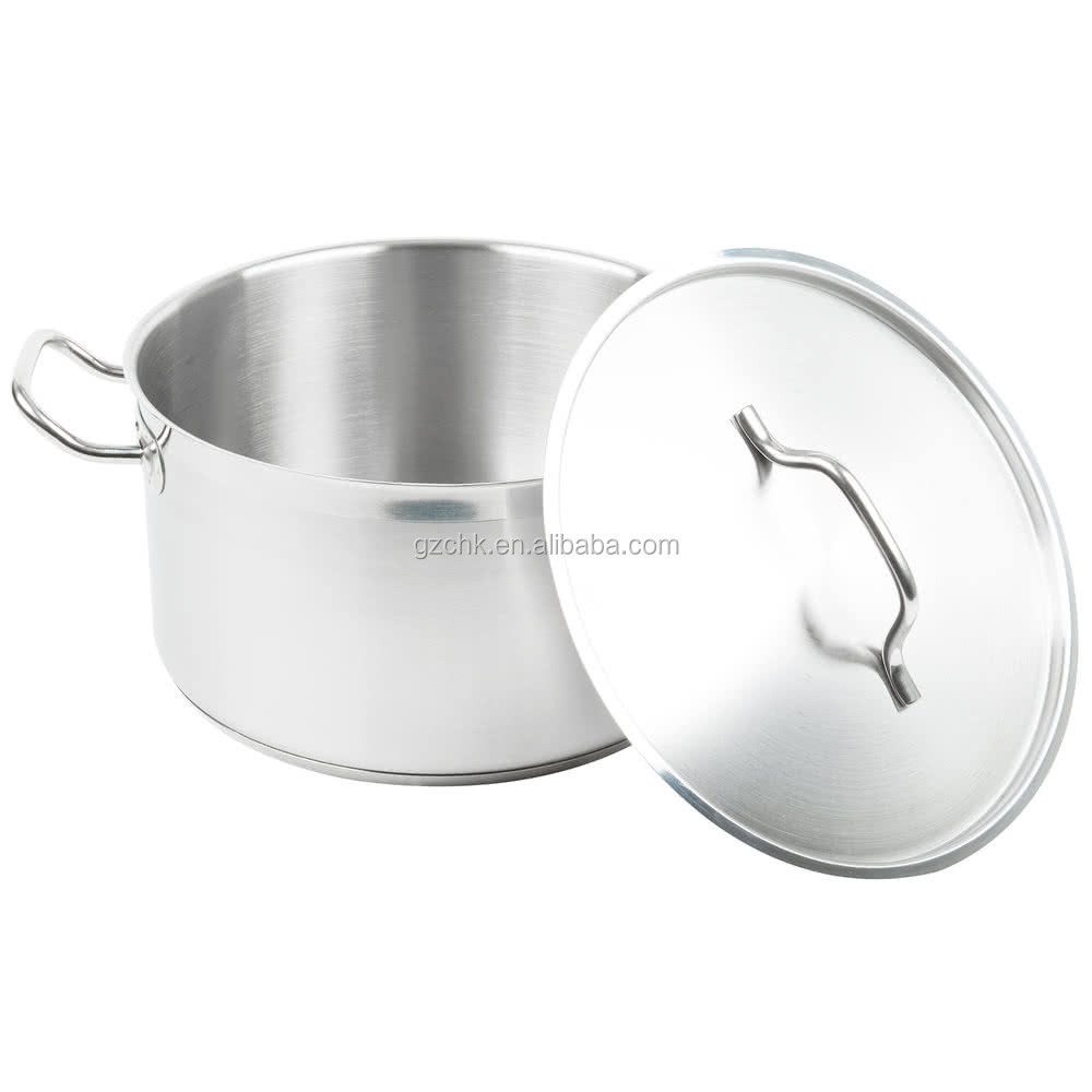 Tall body stainless steel compound bottom sauce pot/thick hot pot /stock pot