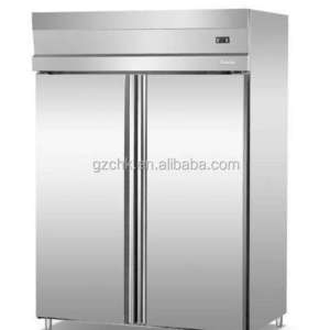 CE approval stainless steel freezer with 2 big door