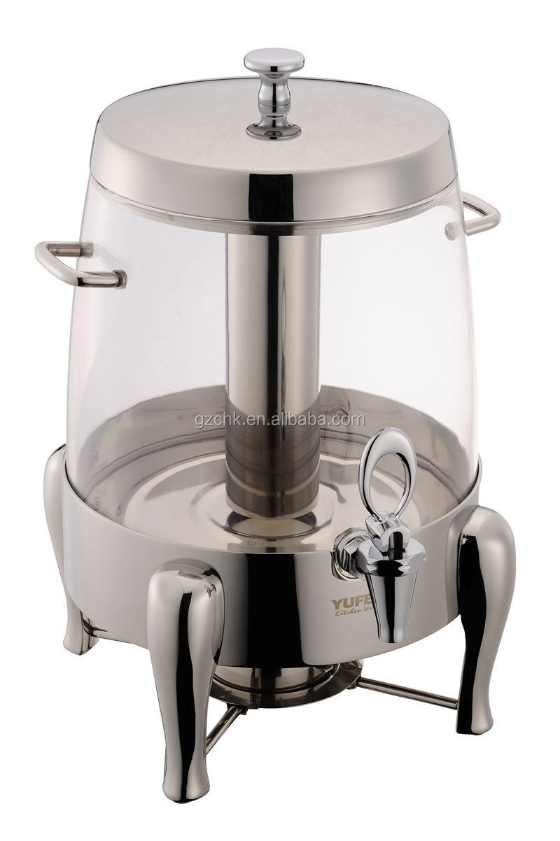 Buffet stainless steel hot drink urn/hotel use hot coffee dispenser