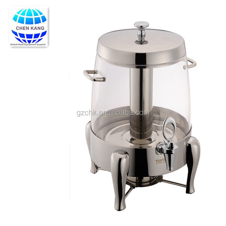 Buffet stainless steel hot drink urn/hotel use hot coffee dispenser