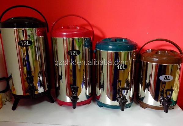 10L heat preservation tea bucket /hot milk tea barrel