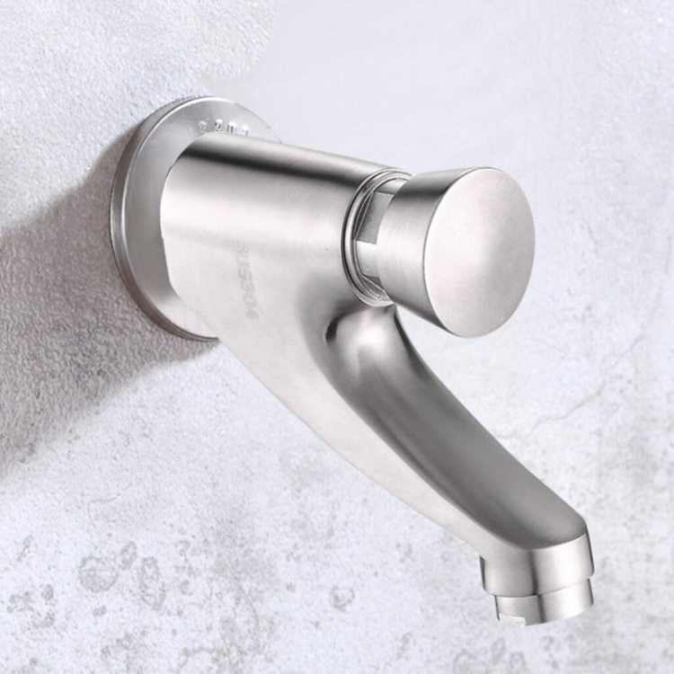 Push Button Cold Wash Bathroom Toilet Basin Sink Faucet Self Closing Time Delay Tap Faucet