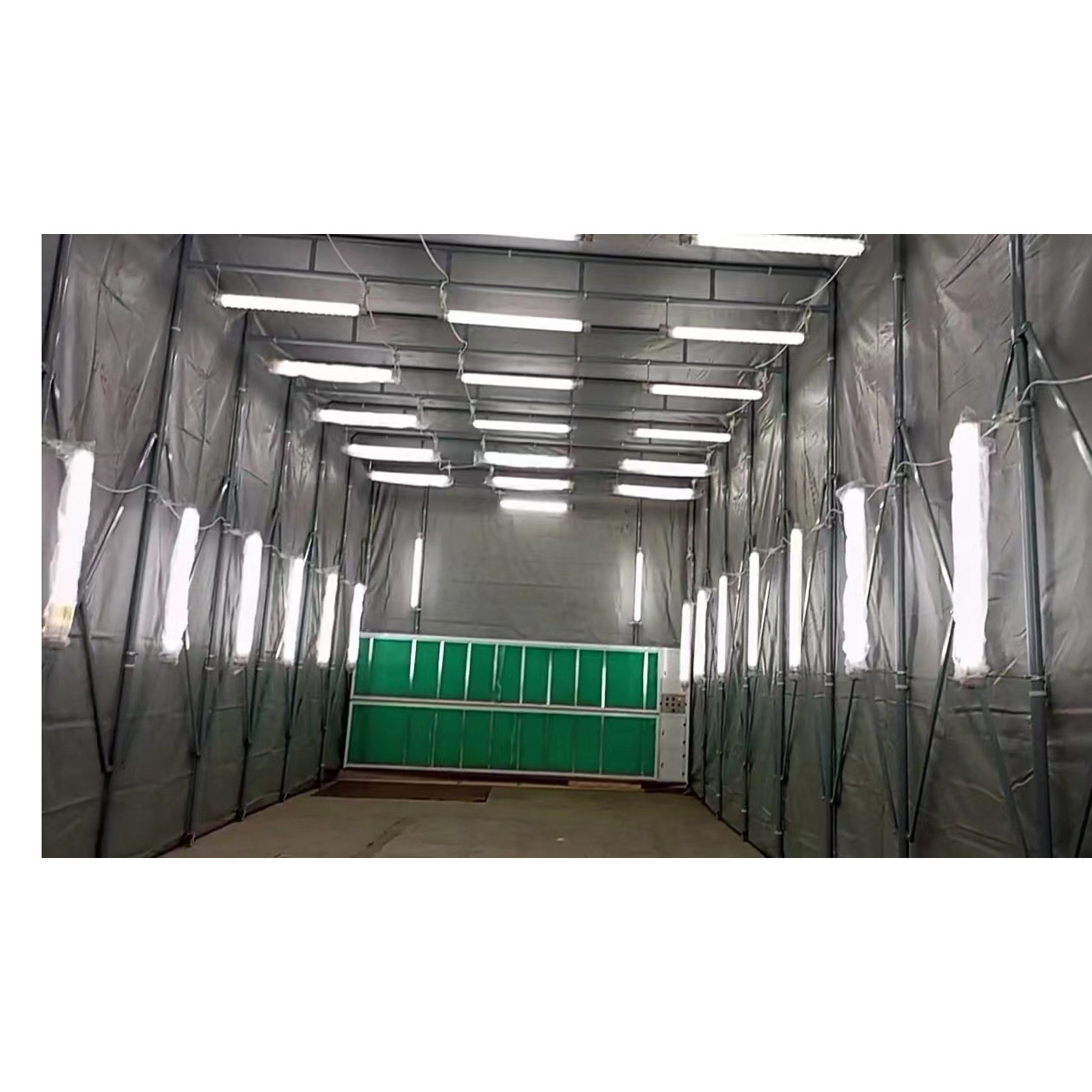 2024 USA Industrial /truck /container  retractable spray paint booth/portable spray booth with CE  PVC curtain