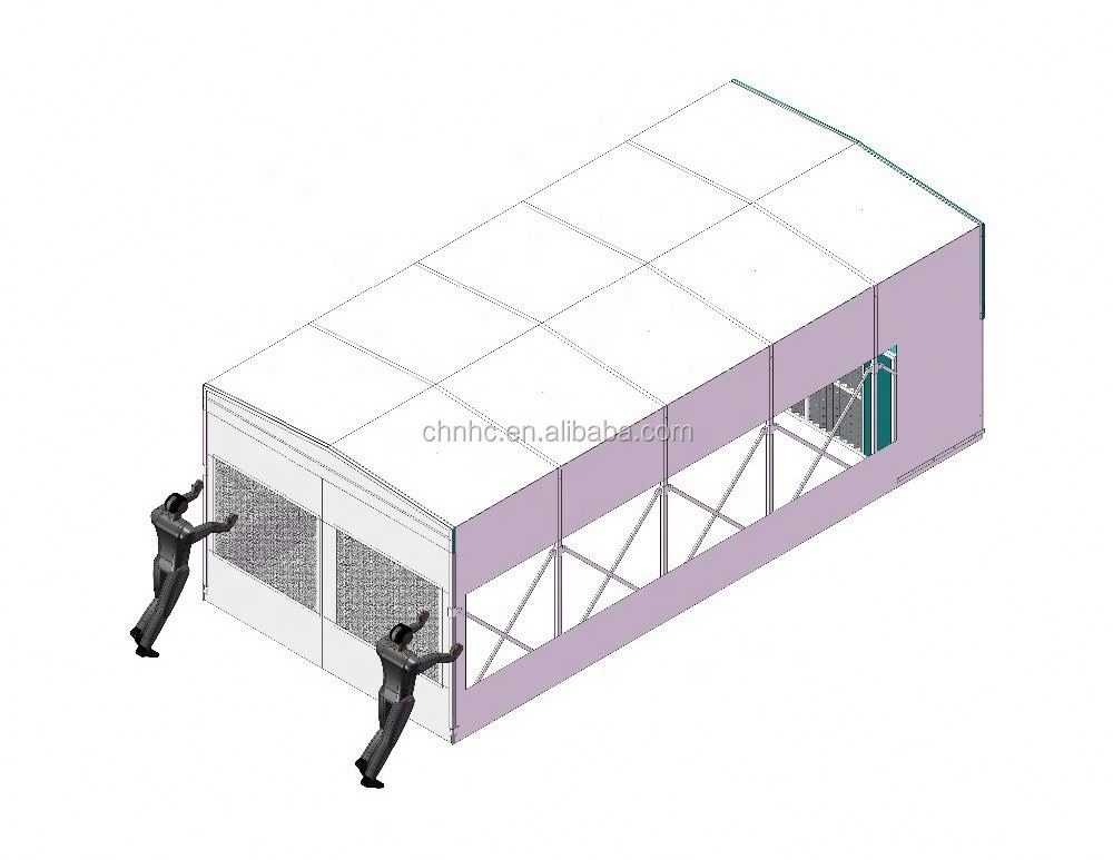 2023 hot sale paint booth /retractable spray paint booth  CE certified mobile painting booth