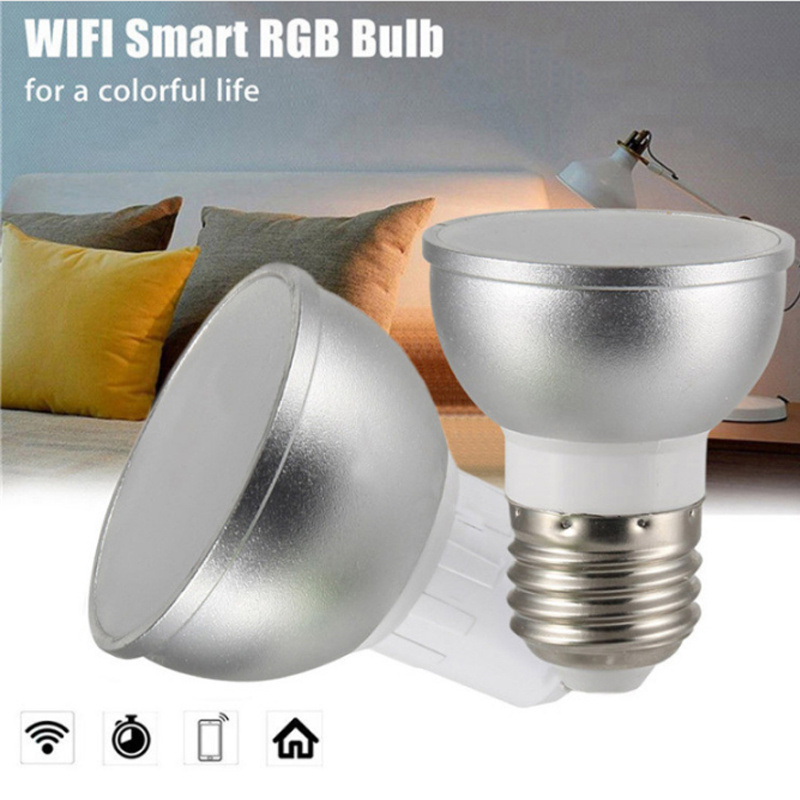 Tuya Zigbee GU10 Smart LED Bulb 5W Dimmable Aluminum Spotlight WiFi and Remote Control Warm White Emission AC Power Supply