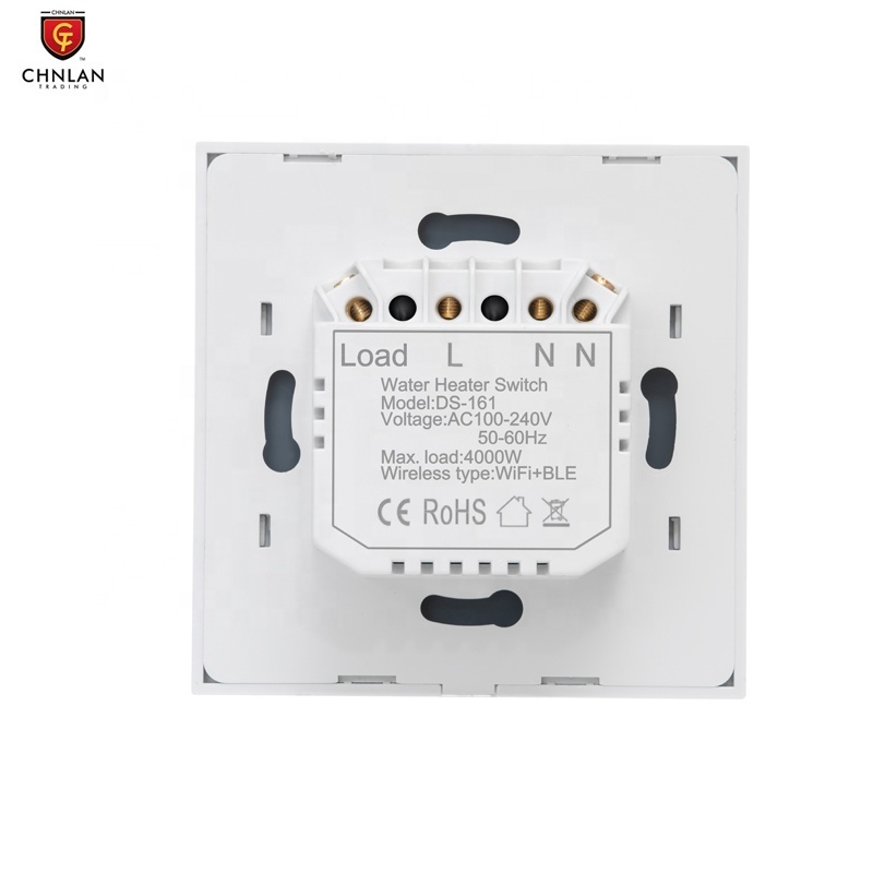 EU UK 20A 40A Touch Panel Timer Alexa Voice Control Water Heater Switch Tuya WiFi Smart Boiler Switch for Smart Home