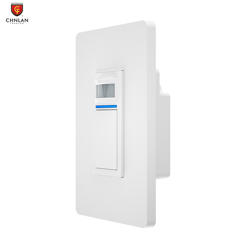 Tuya WiFi Mechanical Wall Switch US Standard Neutral Wire Required Delay Off Motion Sensor Light Switch For Corridor Staircase