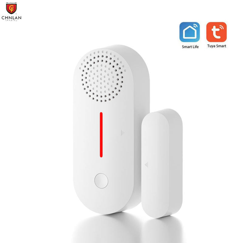 Smart Life App Wireless Door and Window Sensor Magnetic Door Sensor With Sound WiFi Tuya Door Alarm Sensor With Arm/Disarm