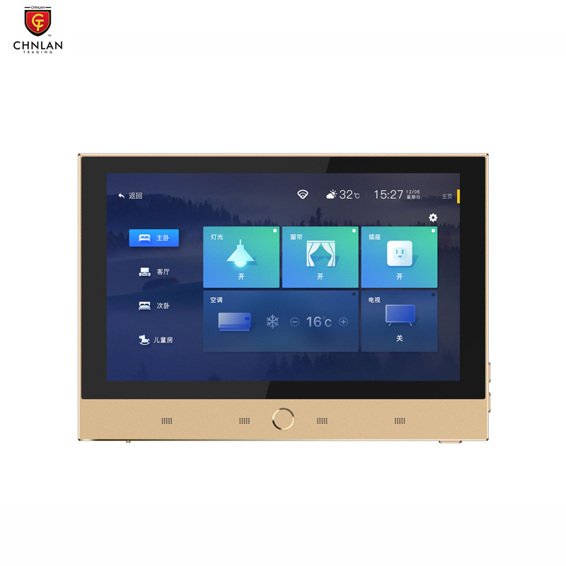 WiFi Smart pad  Music Tuya Wall Amplifier android 8.1 system 8x20 watts Smart Home Touch Screen Control Panel Tuya