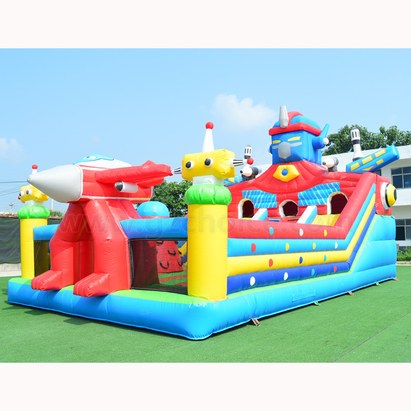 Wholesale commercial grade outdoor moonwalk kids bouncy combo cartoon inflatable jumping house castle slide