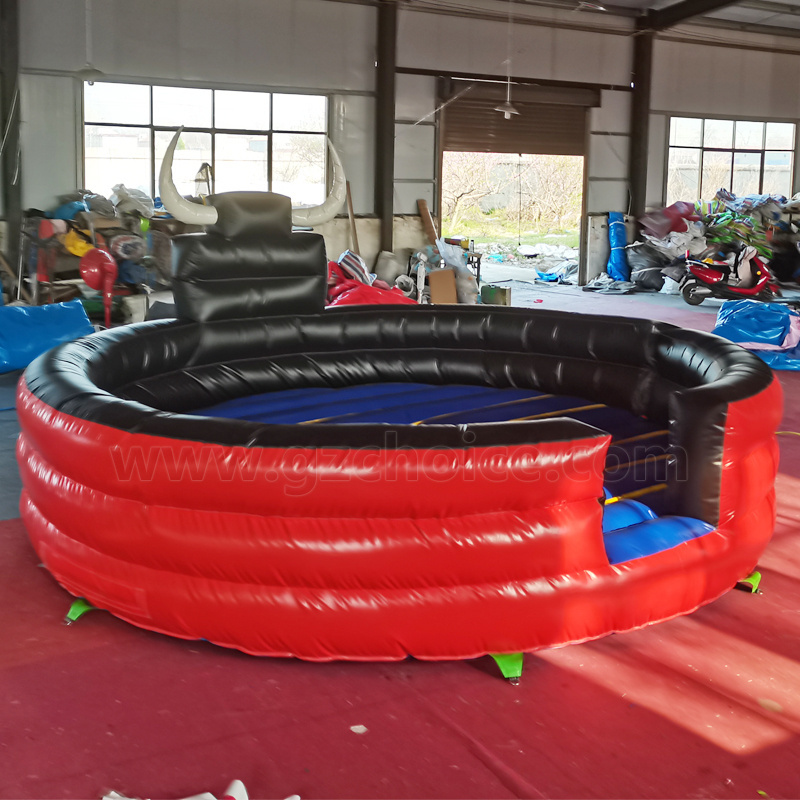 Commercial used adults mechanical games rodeo bull riding machine controls inflatable mechanical bull ride for sale