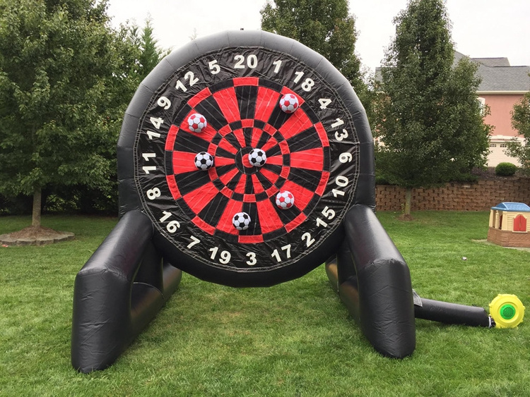 Funny New Design Giant Inflatable Football Golf Sport Inflatable Dart Target Soccer Board Game For Rental