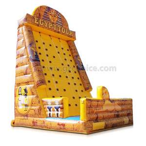 Hot sale climbing wall games inflatable rock climbing wall