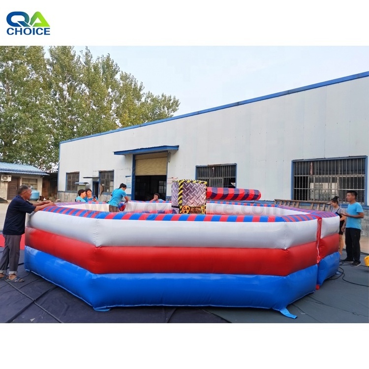 China Popular Commercial Kids and Adult Sweeper Inflatable Sports Game Wipeout For Sale