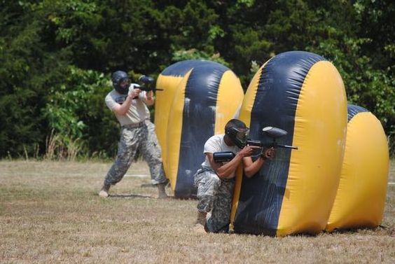 Hot sale cheap inflatable paintball bunker for archery games used for rental for sale