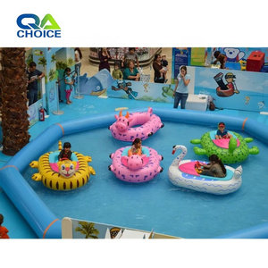 Commercial Portable Plastic Boat Inflatable Pool Game Bumper Boat with Battery Boat for Kids And Adults