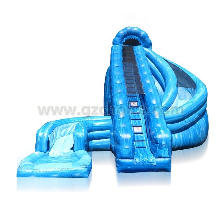 Well popular giant inflatable water slide with pool for party events giant inflatable water slide for sale