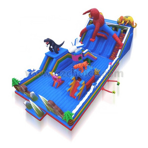 Outdoor Kids Funcity Jumping Bouncer Inflatable Castle Slide Combo Inflatable Playground