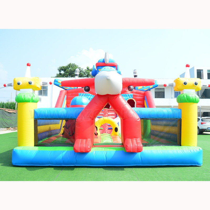 Wholesale commercial grade outdoor moonwalk kids bouncy combo cartoon inflatable jumping house castle slide