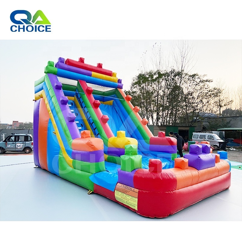 Hot Selling Cartoon Theme Inflatable Jumping Bouncer House Legoing Slide With Pool For Outdoor Carnival