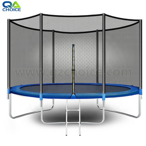 Factory Low Price Cheap Large Outdoor Round Trampoline With Tent/roof 10ft Trampoline Frame for hot sale