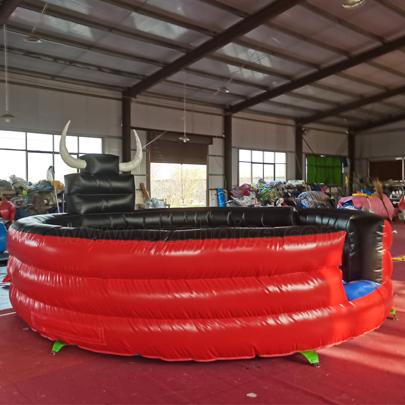 Commercial used adults mechanical games rodeo bull riding machine controls inflatable mechanical bull ride for sale