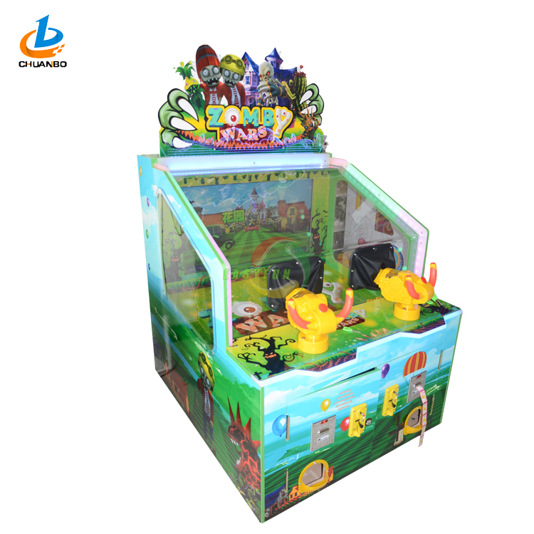 coin operated zombie shooting game machine/plants vs zombies arcade machine