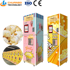 coin operated popcorn vending machine Multifunctional Commercial Big Capacity Coin /Bill Operated Popcorn Vending Machine