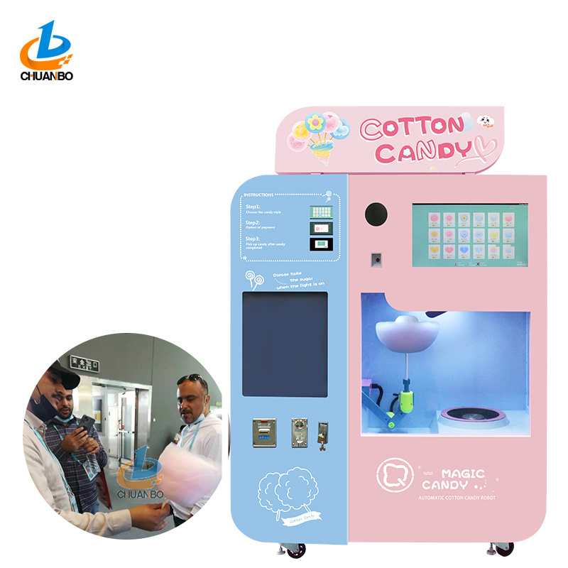 Source Manufacturer vending machine flower Fun Marshmallow Vending Making Industrial Cotton Candy Floss Machine