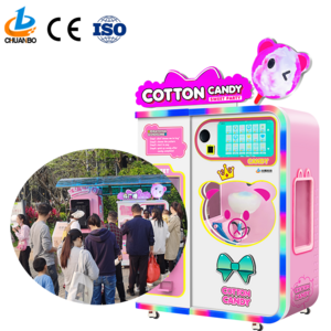 Commercial Electric Hot fancy Automatic Marshmallow Floss 2023 automatic cotton candy vending machine