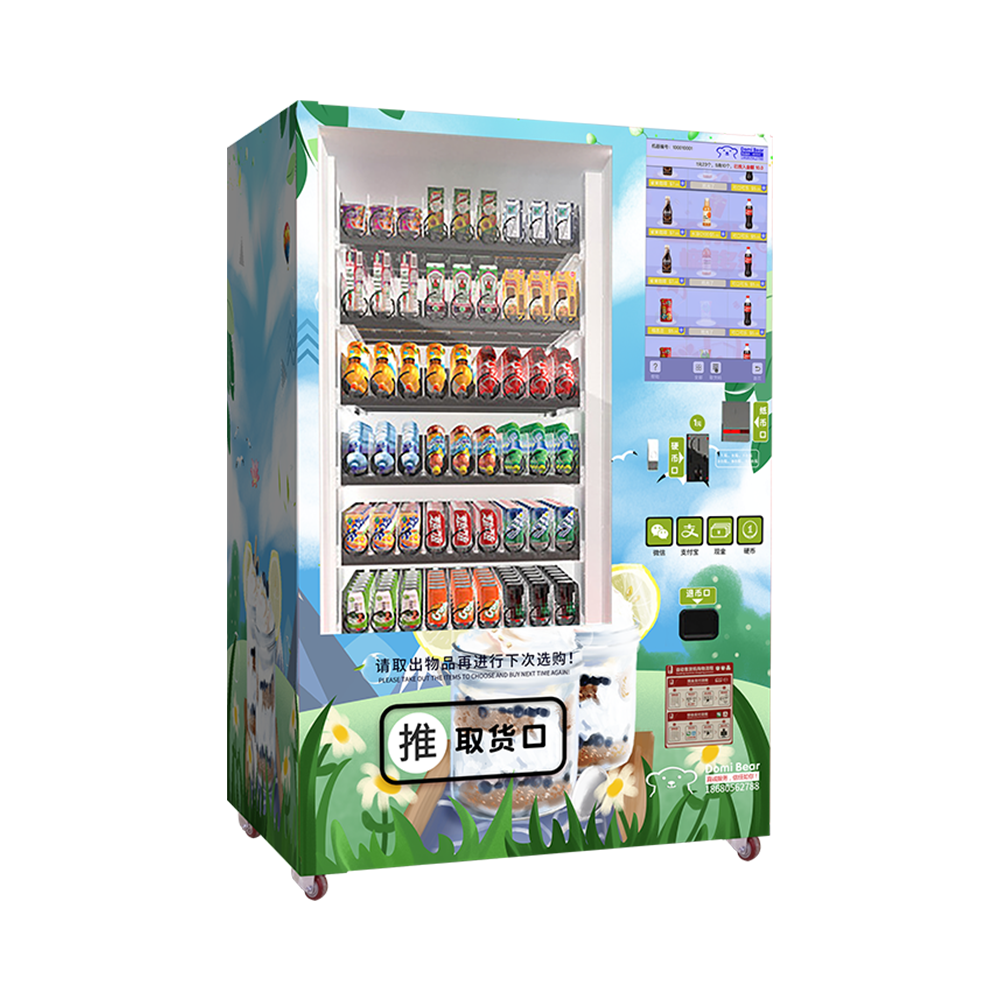 Canned/ Bottle/ Cup Noodles/ Chocolate Bar/ Hot Drinks Combined Coffee Vending Machine