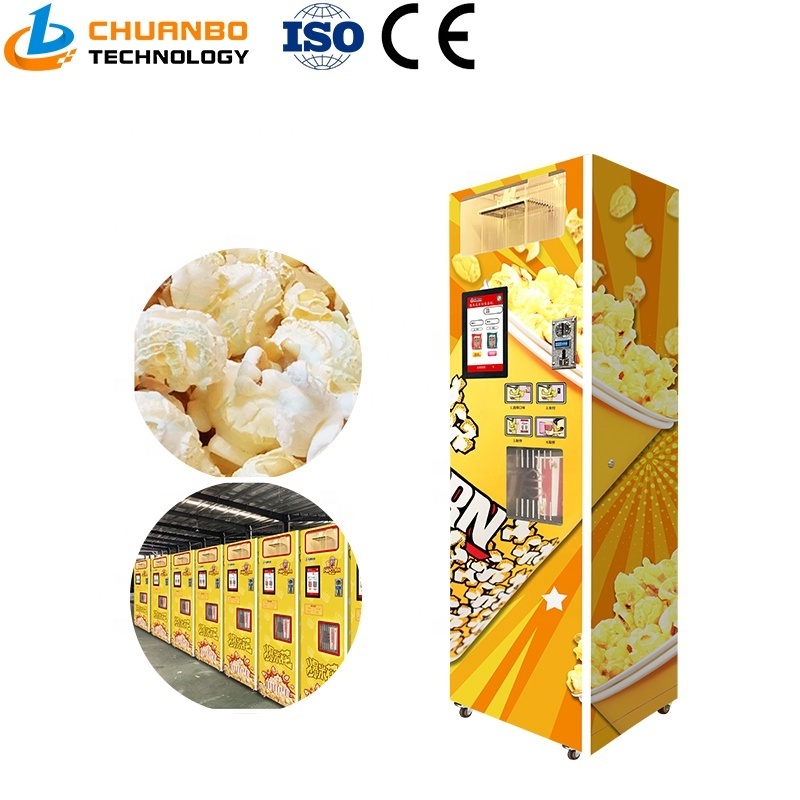 chuanbo technology Best Sale Automatic Popcorn Maker Movie Theater /Bar/Popcorn Making Vending Machine