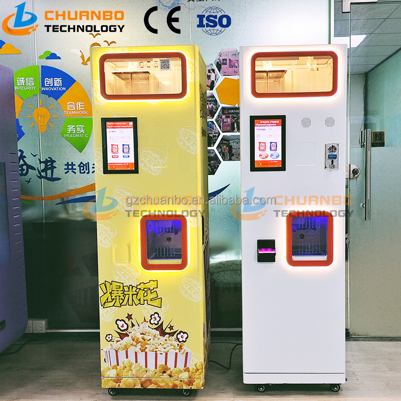 coin operated popcorn vending machine Multifunctional Commercial Big Capacity Coin /Bill Operated Popcorn Vending Machine