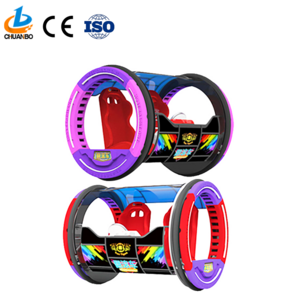 Amusement Park Rides New 360 Degree Electric Happy Car Double Players Rolling Car 360 Rolling Cars