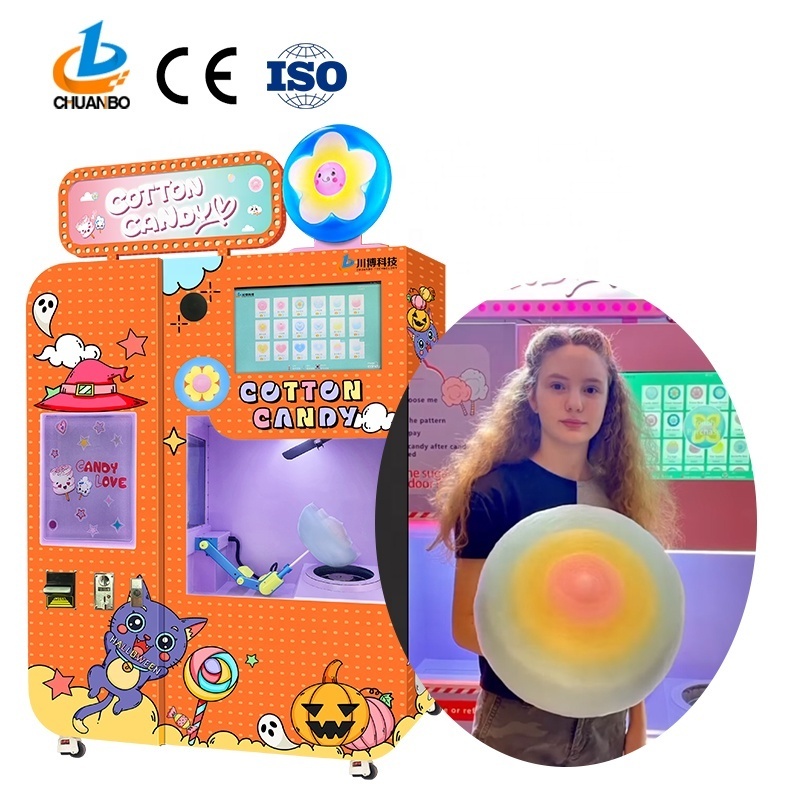 Fully automatic Sugar Cotton Candy Vending Machine Accessories Spare Parts Full Automatic Cotton Candy Machine  Manufacturer