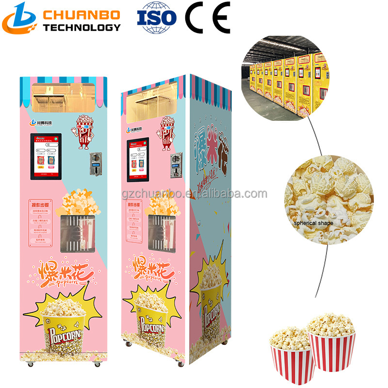 coin operated popcorn vending machine Multifunctional Commercial Big Capacity Coin /Bill Operated Popcorn Vending Machine